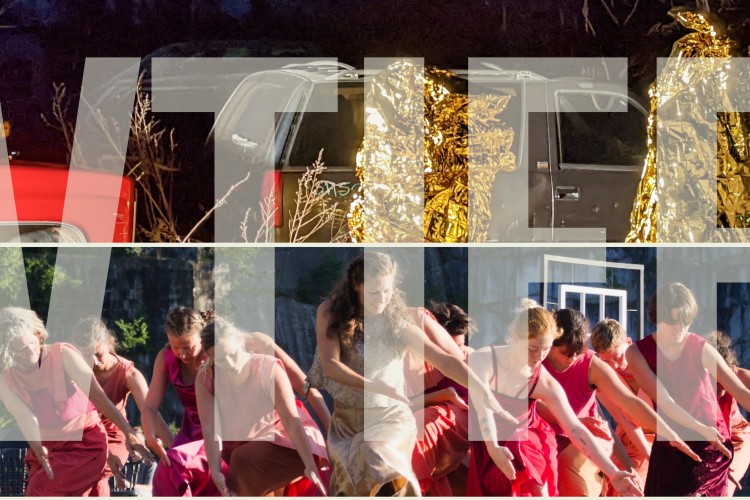 VTIFF letters over two photo stills of dancers from Kintsugi Angel and The Quarry Project