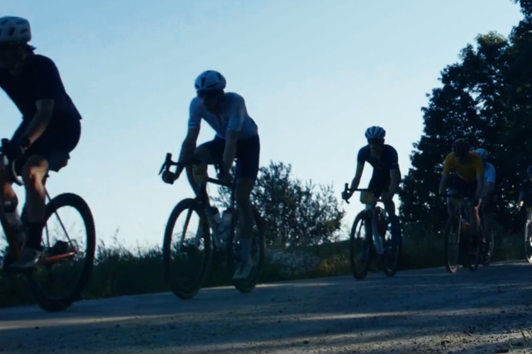 still of bikers racing in Rooted Gravel Race 2022