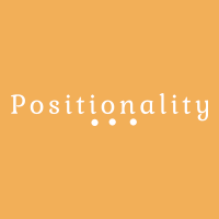 orange background with the word positionality