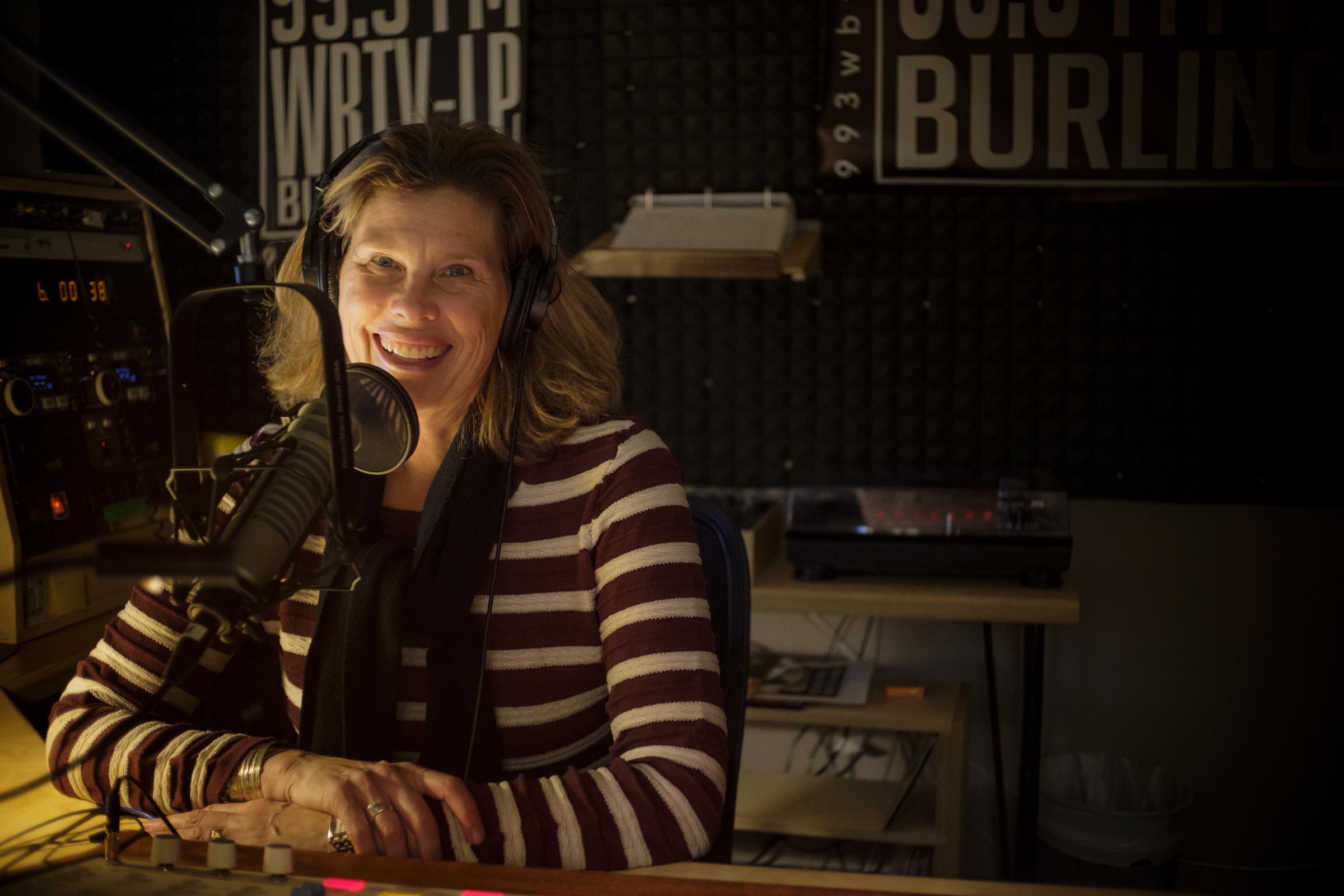 Shelagh Shapiro in the radio station