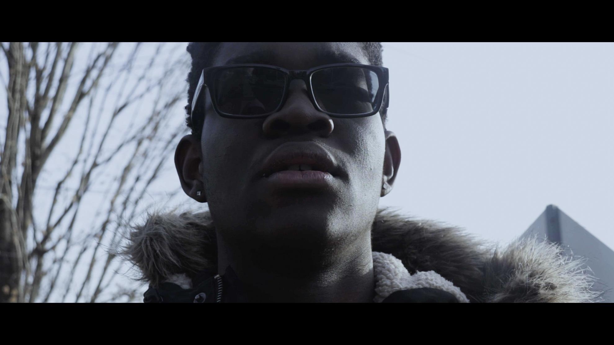 OJ Daring in a closeup still from his film, Brothers