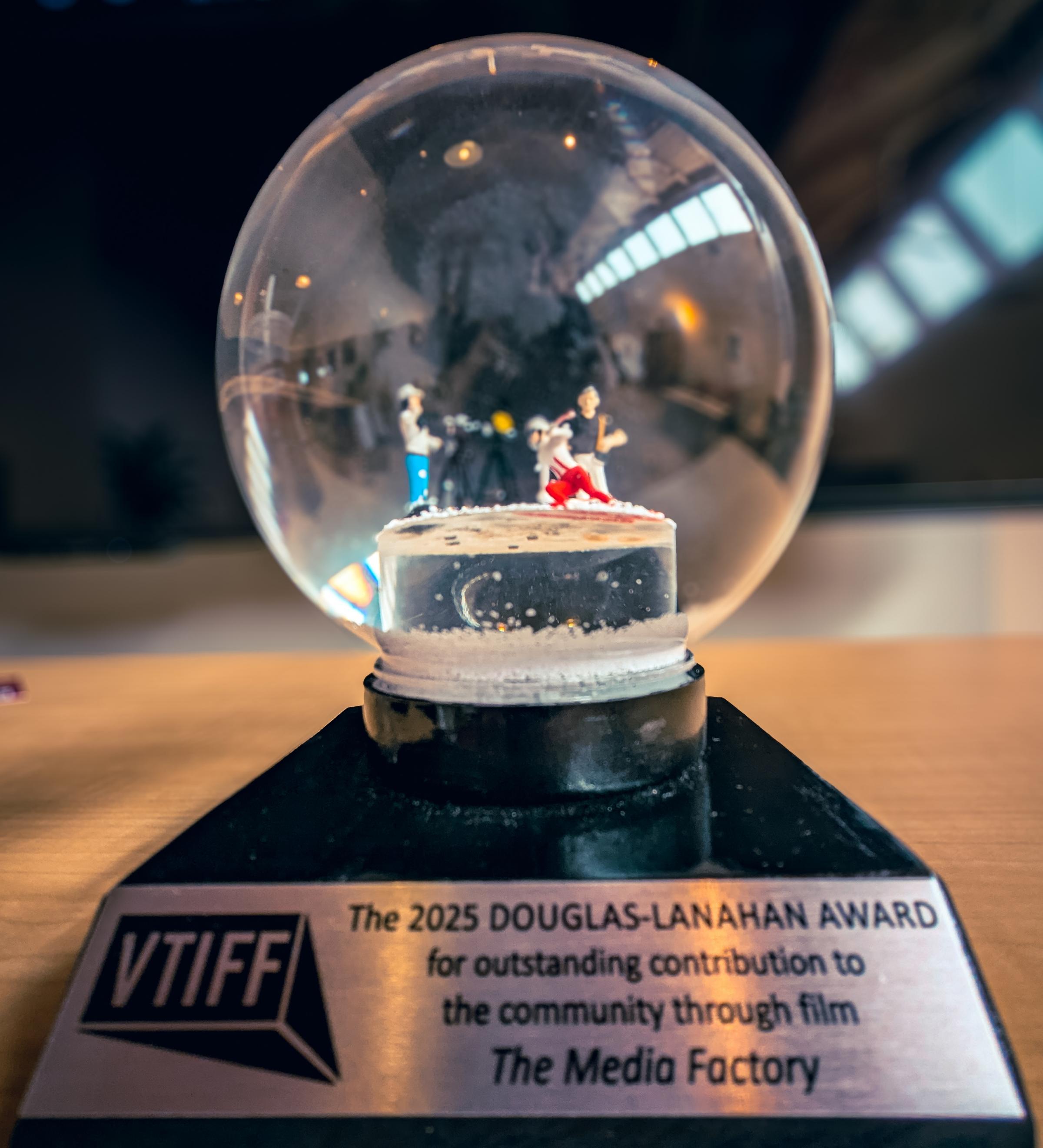 a snowglobe award